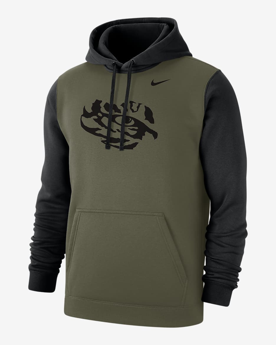 Sudadera con gorro para hombre Nike College Olive Pack de LSU - Oliva