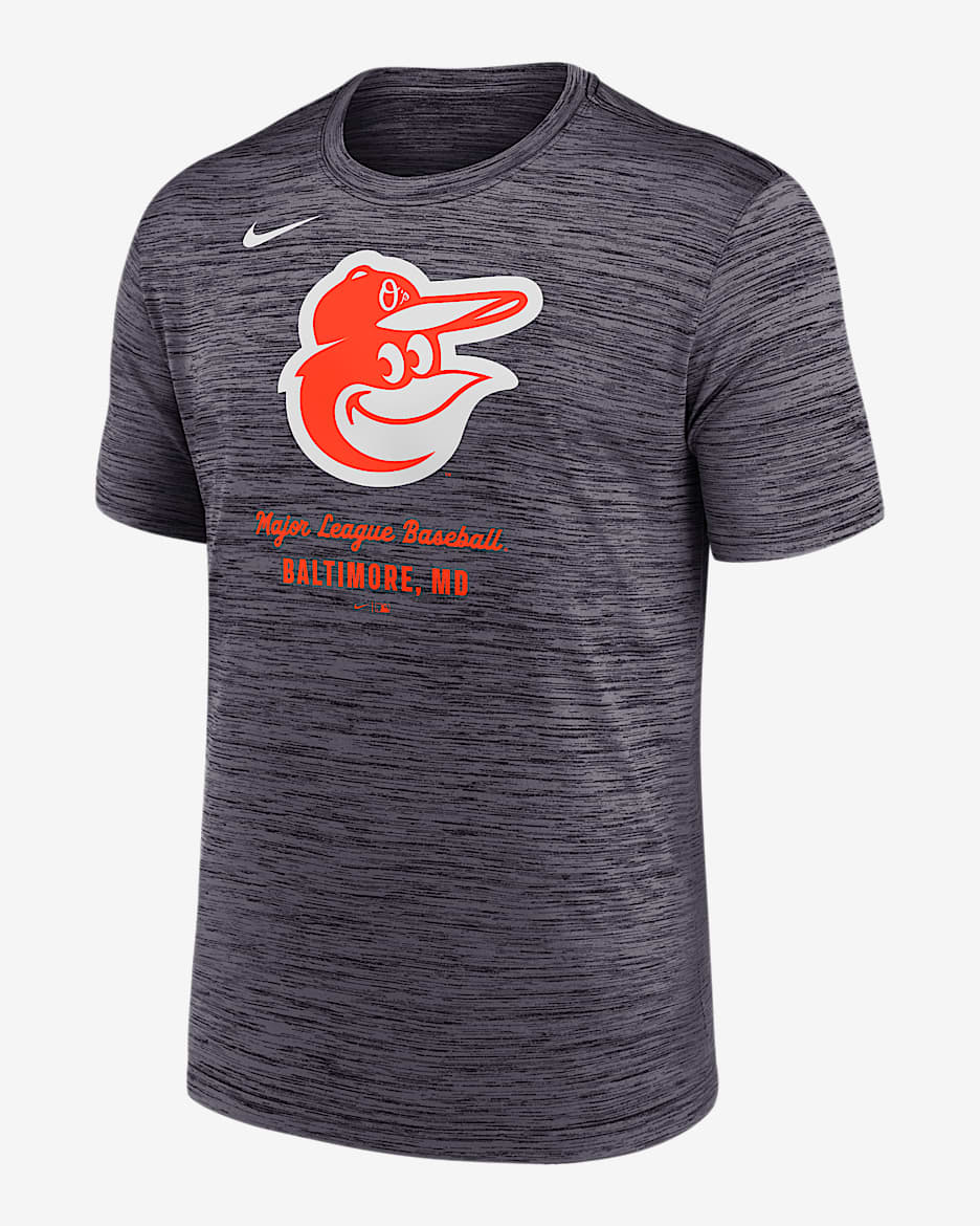 Baltimore Orioles Velocity Men's Nike Dri-FIT MLB T-Shirt - Black