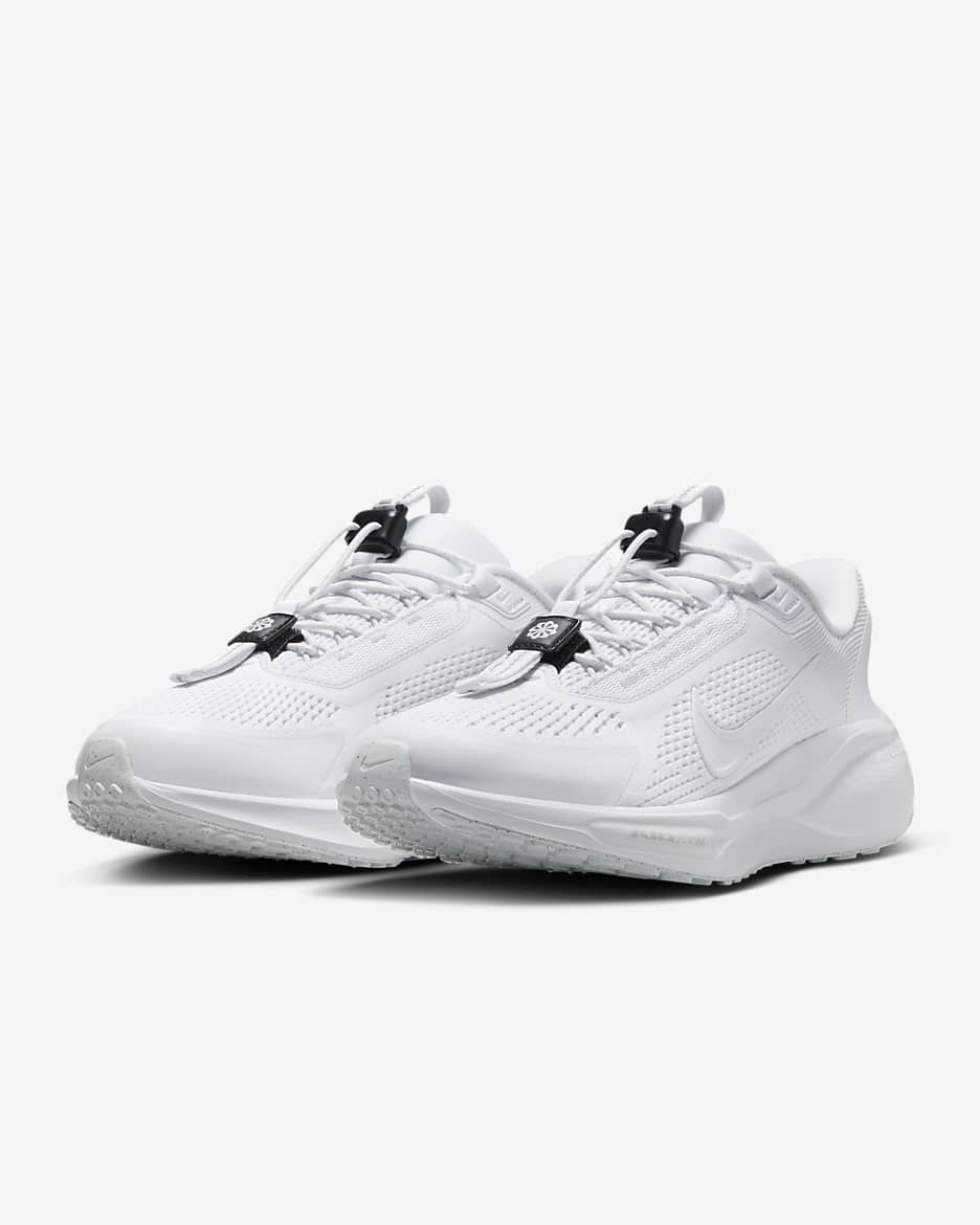 Nike Pegasus EasyOn Women's Road Running Shoes - White/Pure Platinum/Dark Smoke Grey/White