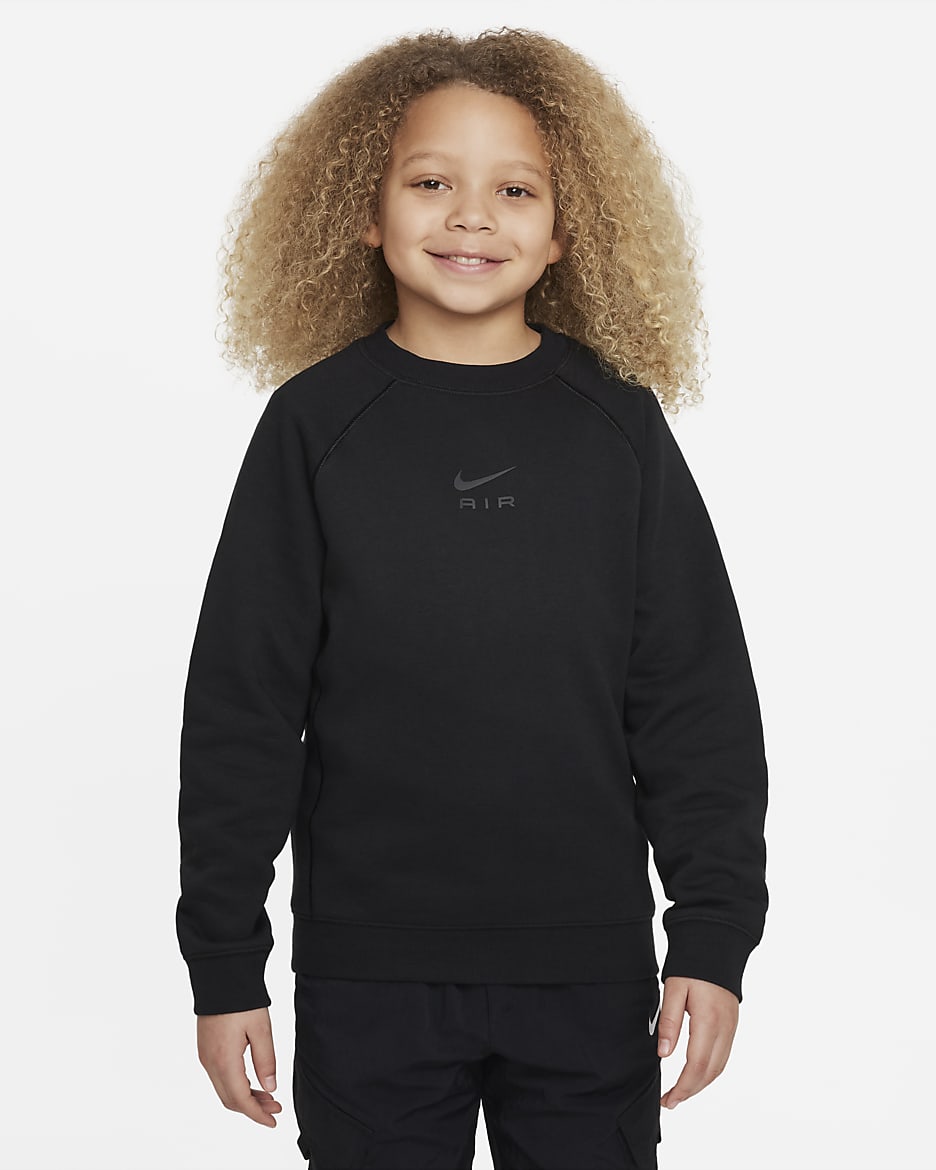 Nike Air Big Kids' Sweatshirt - Black/Black