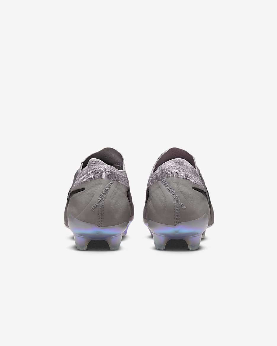 รองเท้าสตั๊ดฟุตบอลไม่หุ้มข้อ FG Nike Phantom GX 2 Elite - Atmosphere Grey/ดำ