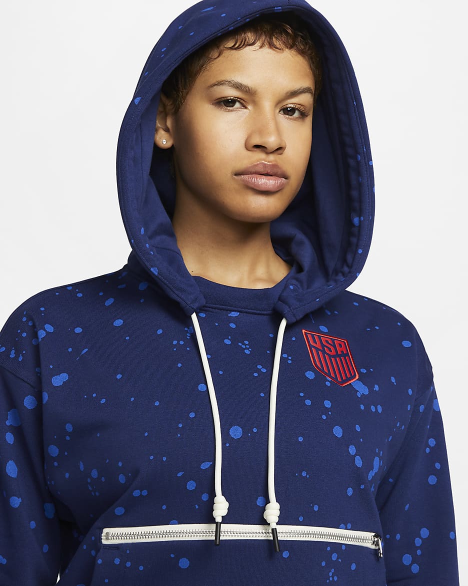 U.S. Standard Issue Women's Nike Dri-FIT Pullover Hoodie - Loyal Blue/Hyper Royal/Speed Red