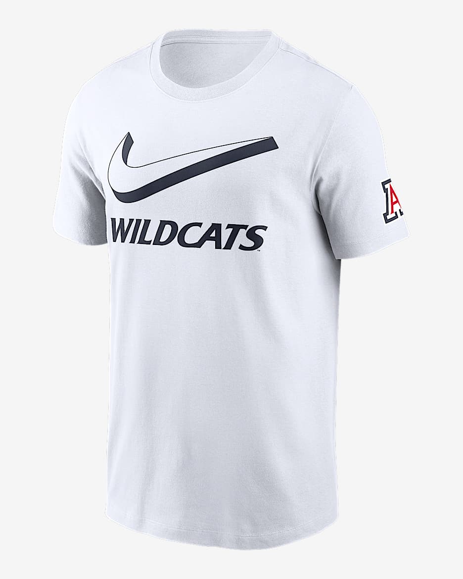 Arizona Primetime Campus 2-Hit Swoosh Men's Nike College T-Shirt - White
