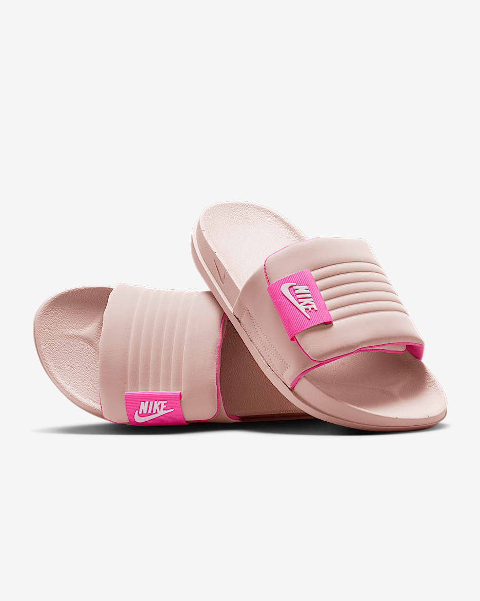 Nike Offcourt Adjust Women's Slides - Silt Red/Summit White/Pink Spell