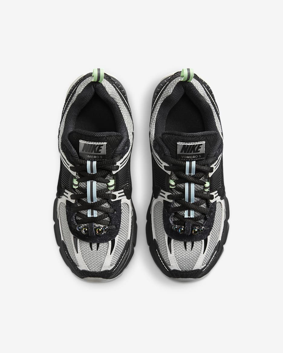 Tenis para niños grandes Nike Vomero 5 - Polvo fotón/Negro/Verde vapor/Negro