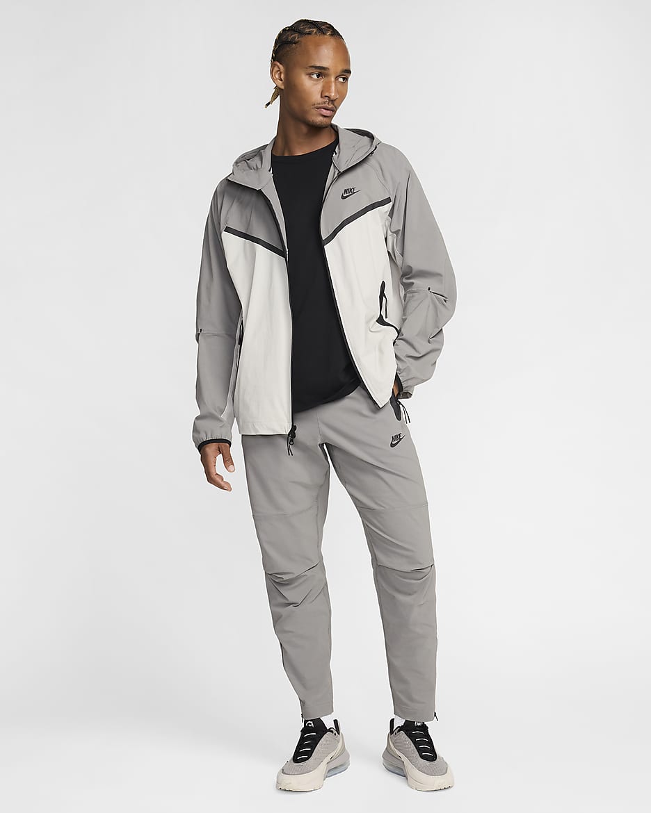 Calças entrançadas Nike Tech para homem - Flat Pewter/Preto