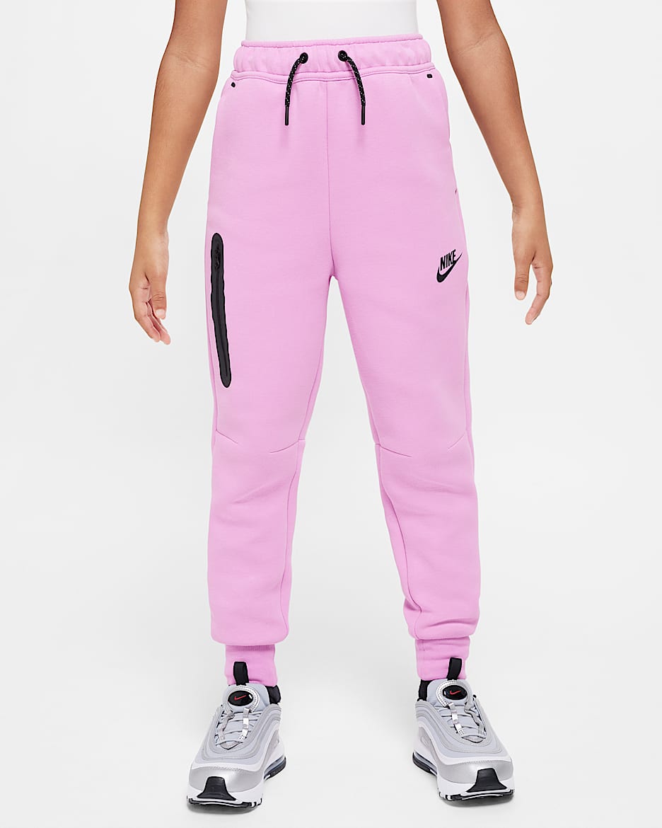 Nike Sportswear Tech Fleece Girls' Joggers - Beyond Pink/Black/Black/Black