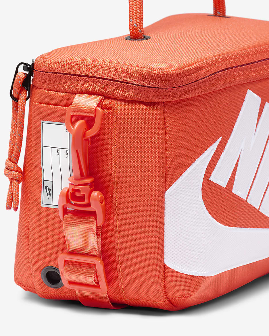 Nike mini-crossbodytas in schoenendoosstijl (3 liter) - Oranje/Oranje/Wit