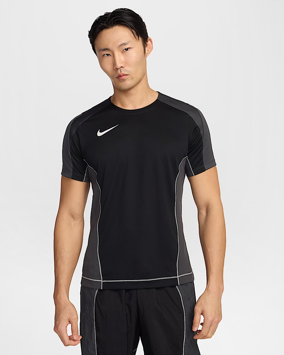 Pánské fotbalové tričko Dri-FIT Nike Strike+ - Černá/Anthracite/Photon Dust/Photon Dust