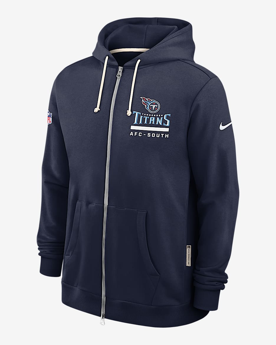 Tennessee Titans Utility Player Sideline Men's Nike Dri-FIT NFL Full-Zip Hoodie - Navy