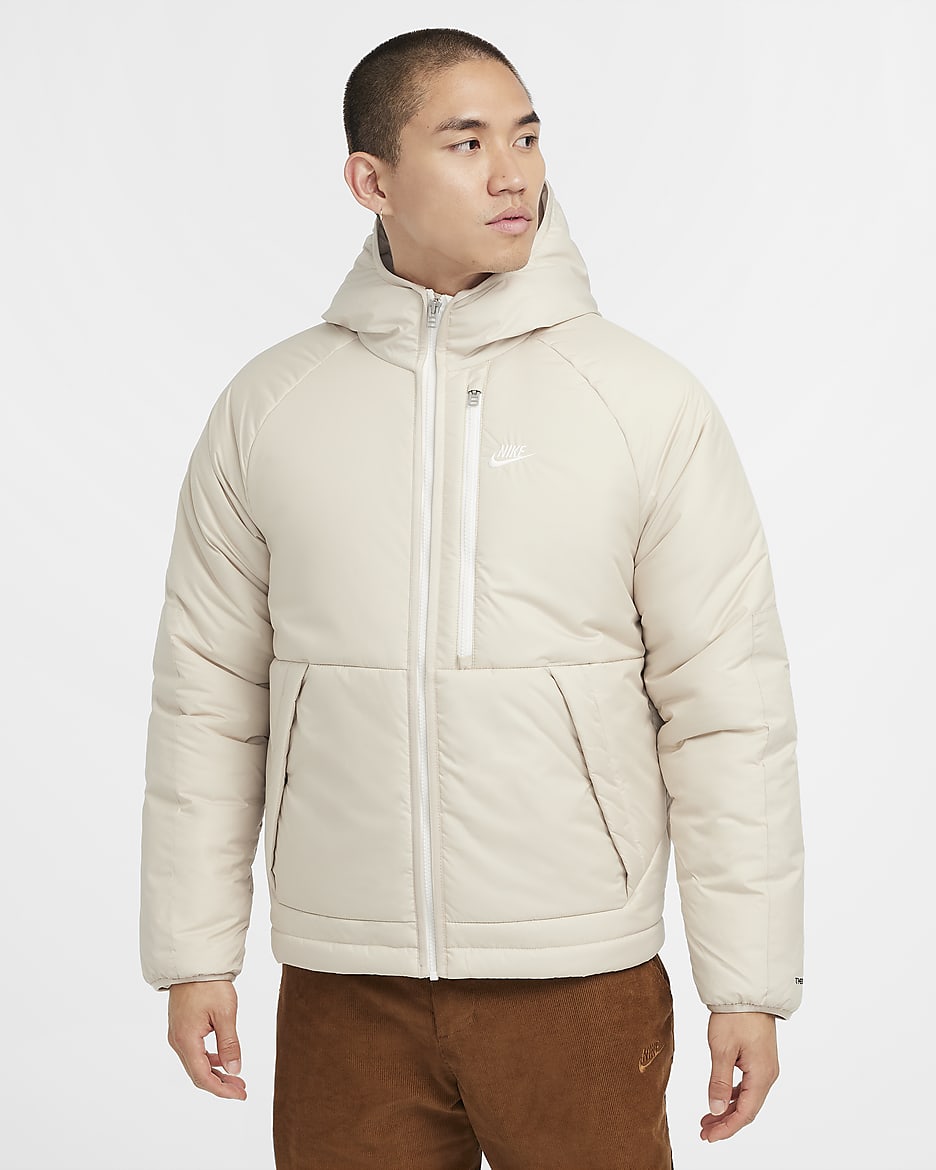 ナイキ スポーツウェア Therma-FIT レガシー メンズ フーデッド ジャケット - ラタン/ラタン/セイル