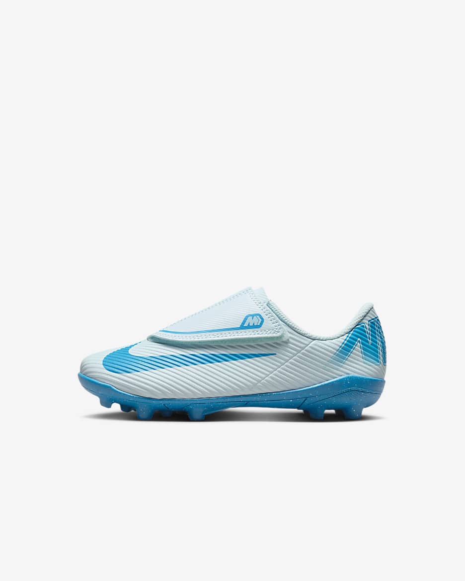 Fotbollssko Nike Jr. Mercurial Vapor 16 Club med lågt skaft MG för barn - Glacier Blue/Blue Orbit