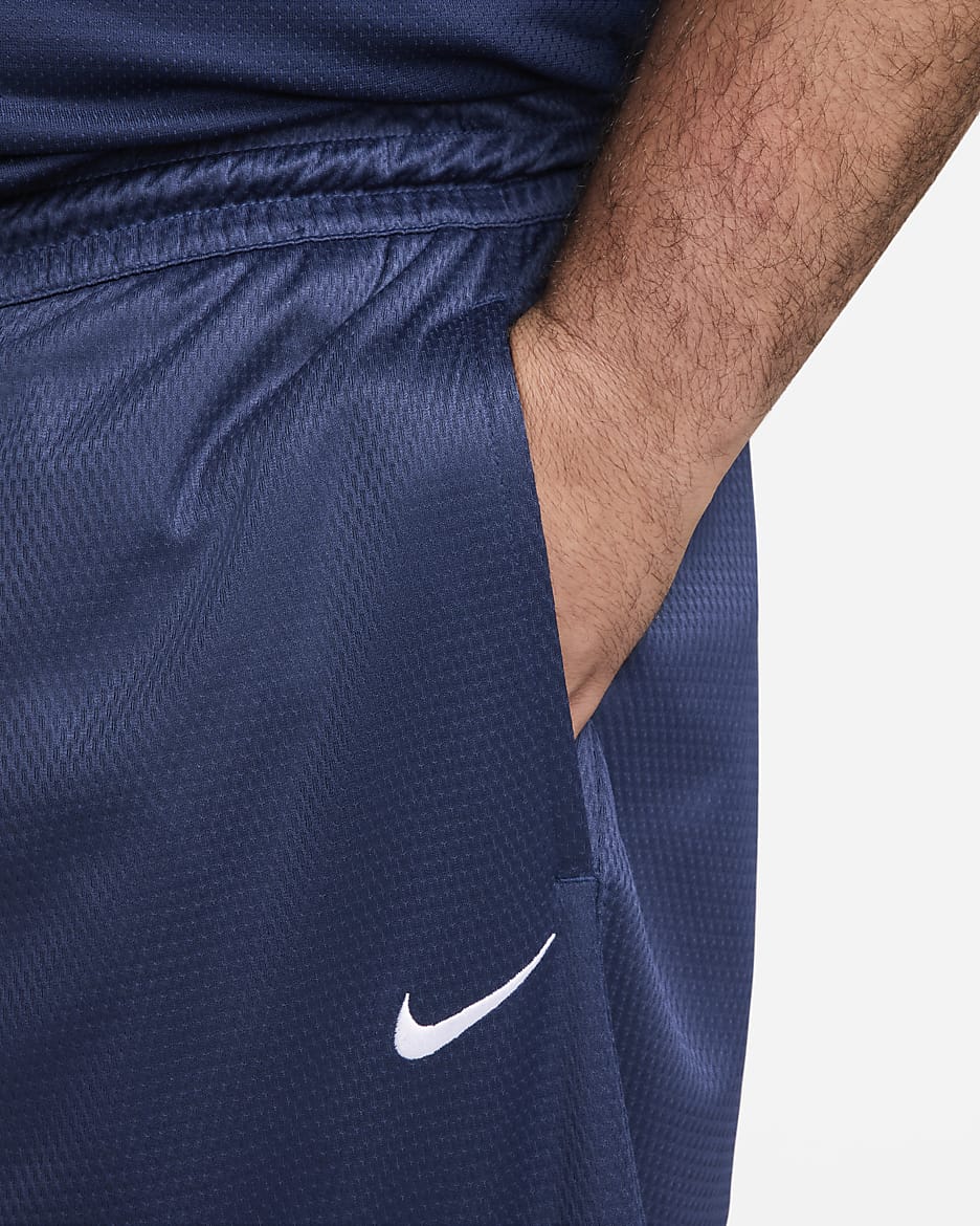 Nike Icon Dri-FIT-basketshorts til herre (28 cm) - Midnight Navy/Midnight Navy/Hvit