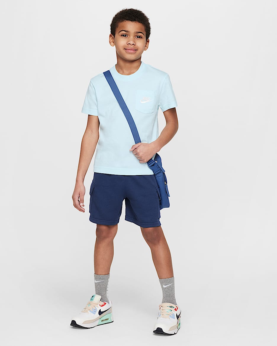 BLUE PANTS RELAXED FIT IN FRENCH TERRY, CHILD BLUE PANTS RELAXED FIT IN FRENCH TERRY, CHILD