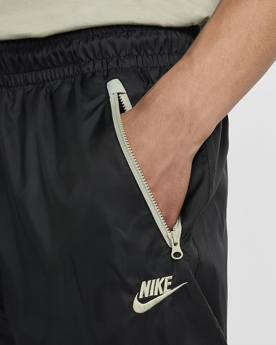 Pants forrados de tejido Woven para hombre Nike Windrunner - Negro/Horizonte jade/Horizonte jade