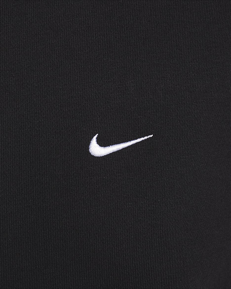 Nike Solo Swoosh Men's Fleece Pullover Hoodie - Black/White