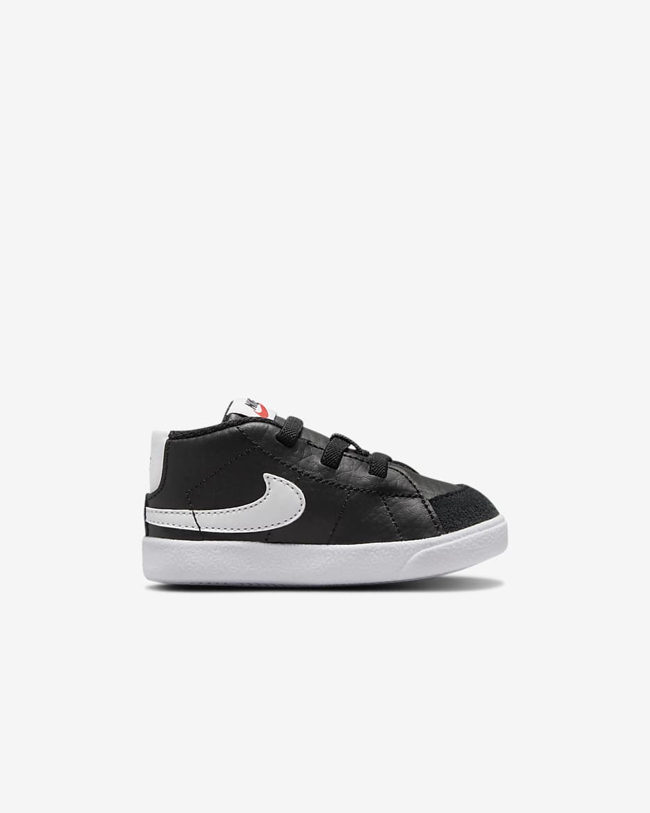 Nike Blazer Mid Crib Bootie - Black/Team Orange/White