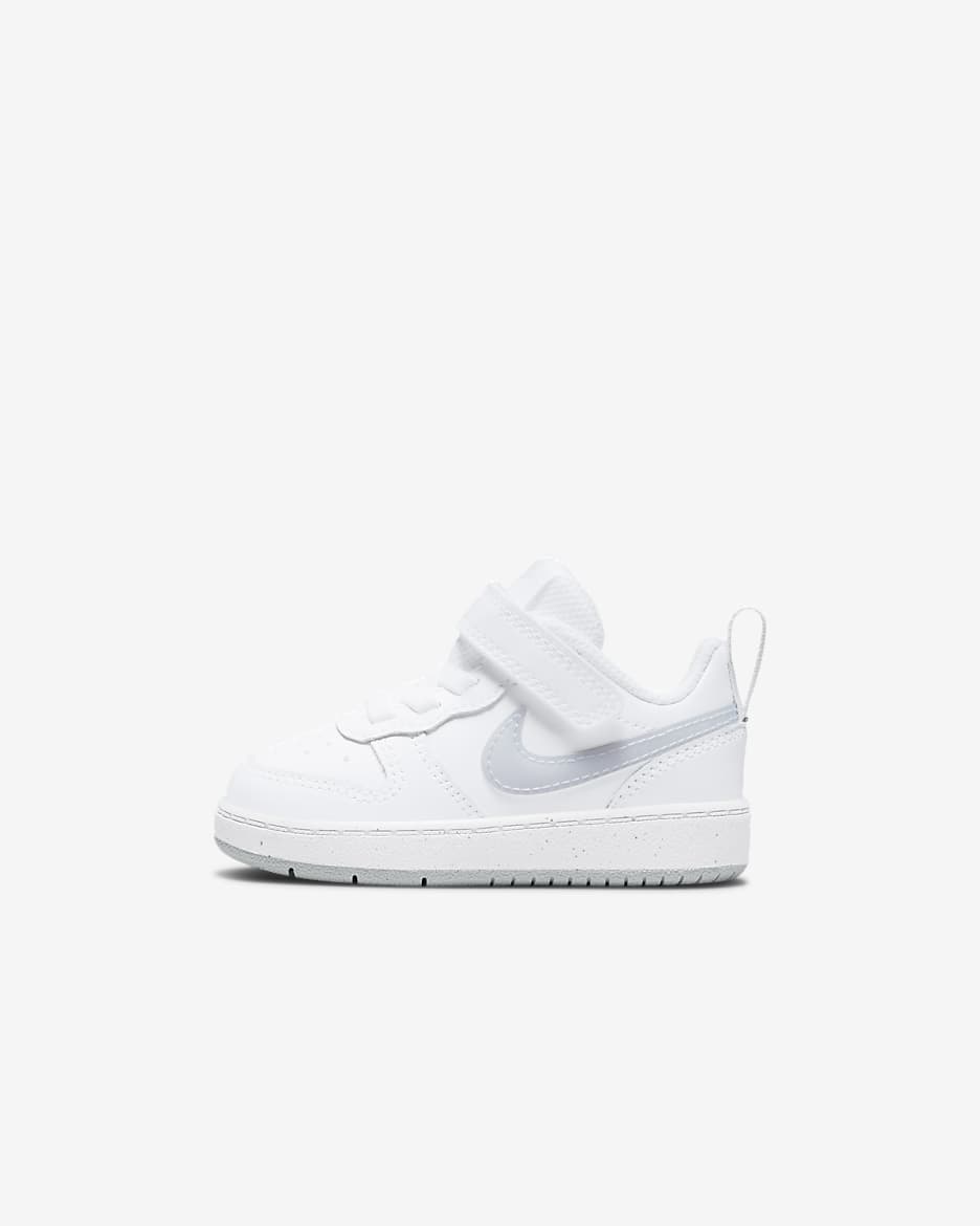 Nike Court Borough Low 2 Baby/Toddler Shoes - White/White/Aura