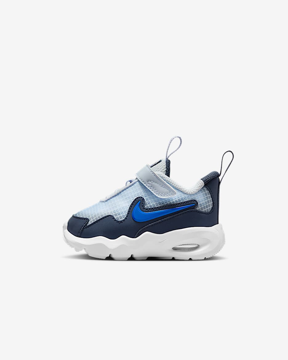 Tenis para bebé e infantil Nike Air Max Nova - Gris fútbol/Trueno azul/Hiperroyal