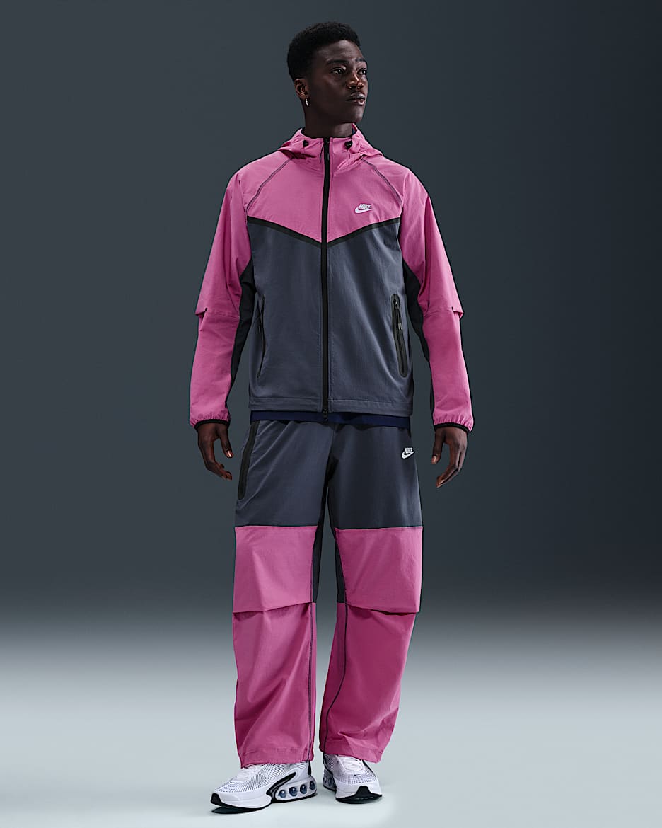Nike Tech Oversize-Webhose (Herren) - Thunder Blue/Cosmic Fuchsia/Schwarz