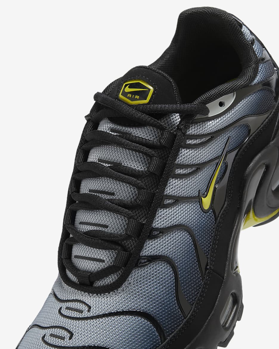 Nike Air Max Plus Schuh für ältere Kinder - Schwarz/Wolf Grey/Opti Yellow