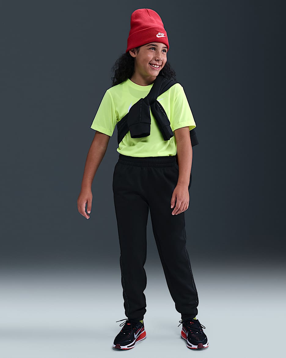 Nike Sportswear Multi Big Kids' Dri-FIT Pants - Black/Dark Smoke Grey/Dark Smoke Grey