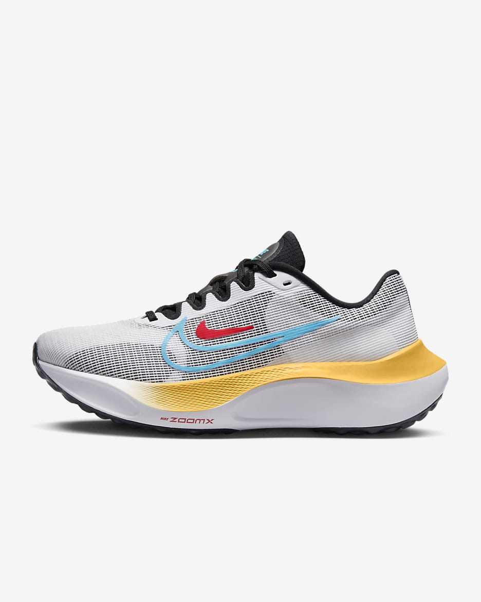 Nike Zoom Fly 5 Women's Road Running Shoes - Black/White/Picante Red/Baltic Blue