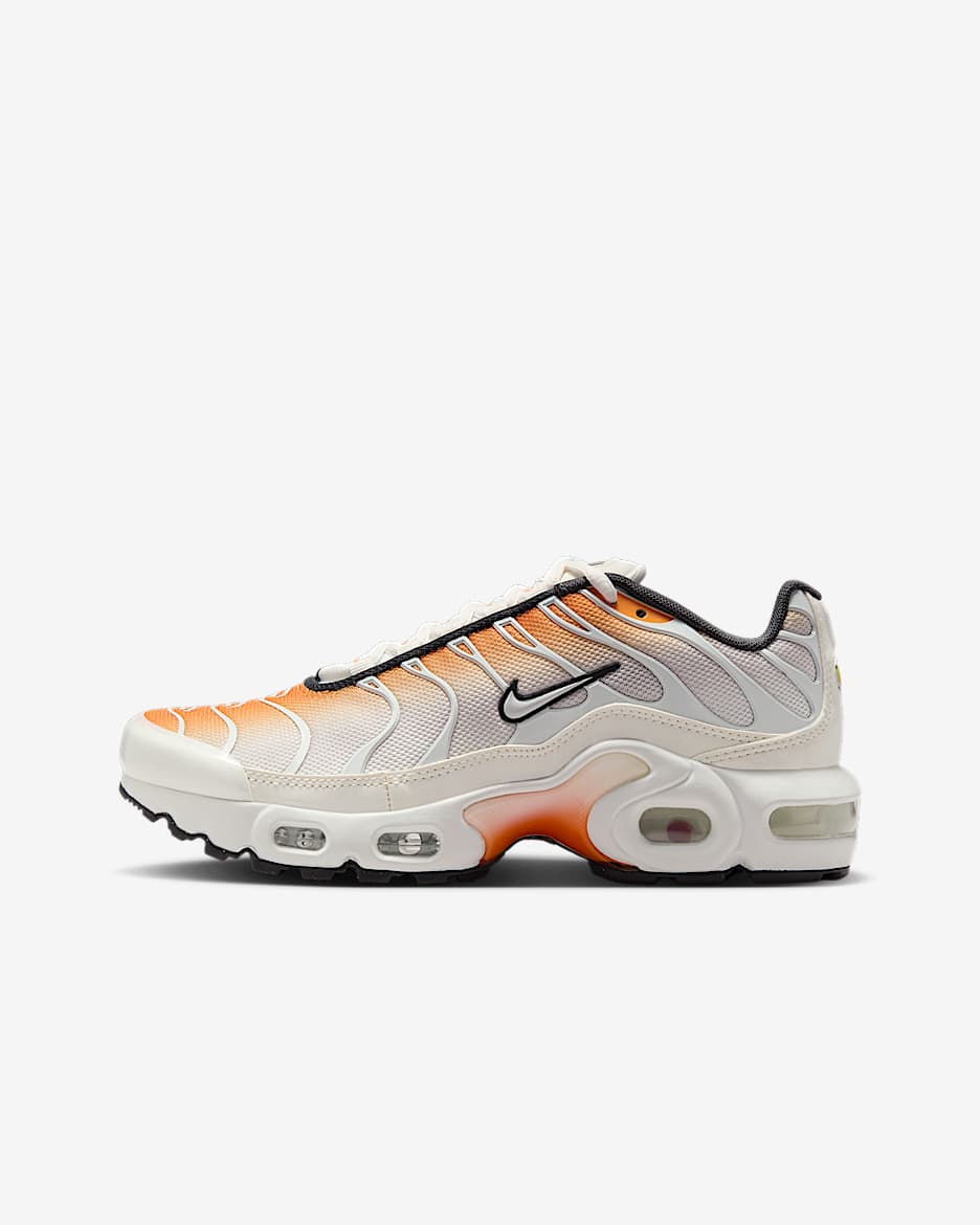 Nike Air Max Plus Older Kids' Shoes - Orange Peel/Summit White/Anthracite/Vast Grey