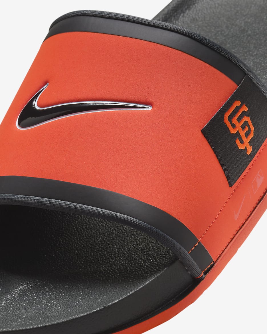 Nike Offcourt (San Francisco Giants) Offcourt Slides - Team Orange/Dark Smoke Grey/Black