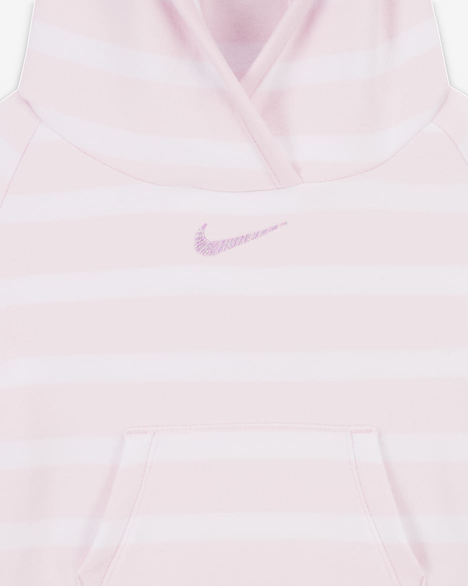 Nike ReadySet Baby (6-9M) 2-Piece Striped Pants Set - Pink Foam