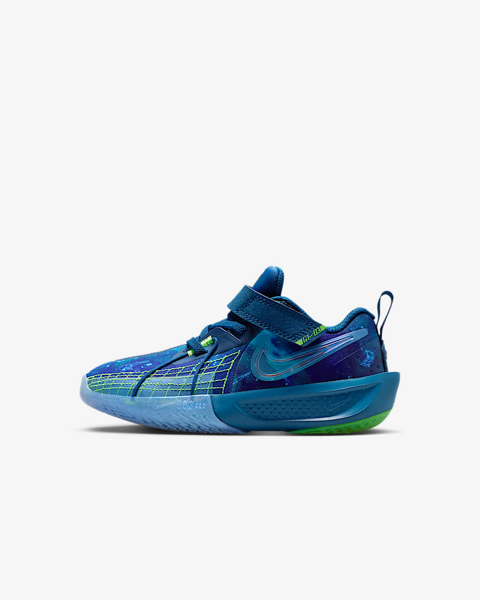 Nike G.T. Cut 3 x LEGO® Collection Younger Kids' Shoes - Brave Blue/Green Strike/Pure Platinum/Chrome