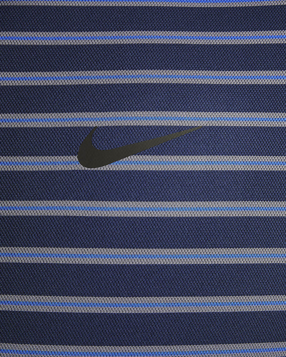 Nike Dri-FIT Victory Men's Striped Golf Polo - Midnight Navy/Black