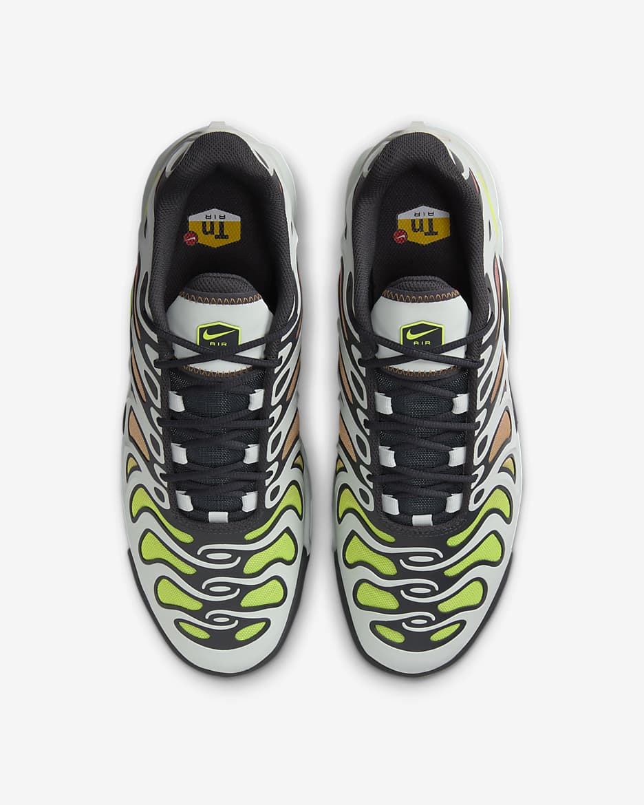 Nike Air Max Plus Drift Men's Shoes - Light Silver/Dark Smoke Grey/Amber Brown/Volt