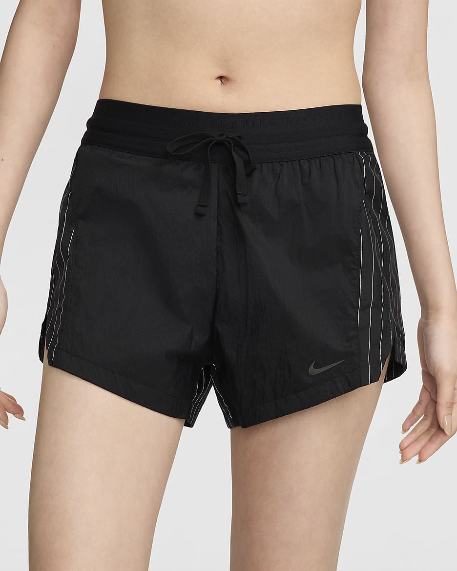 Nike Running Division Women's Mid-Rise 8cm (approx.) Brief-Lined Running Shorts - Black