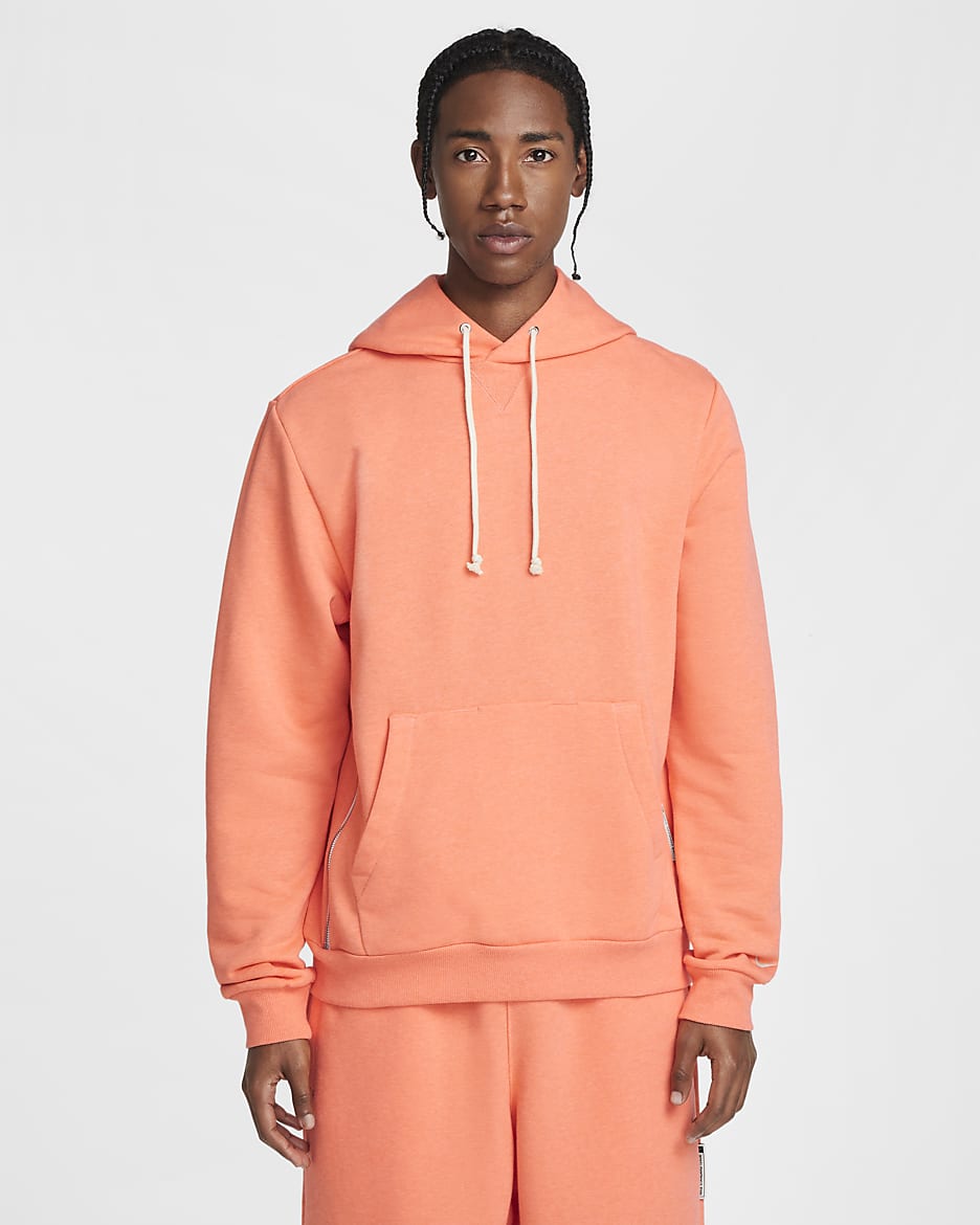 Sudadera con gorro de básquetbol sin cierre Dri-FIT para hombre Nike Standard Issue - Mango salvaje claro/Jaspeado/Marfil pálido