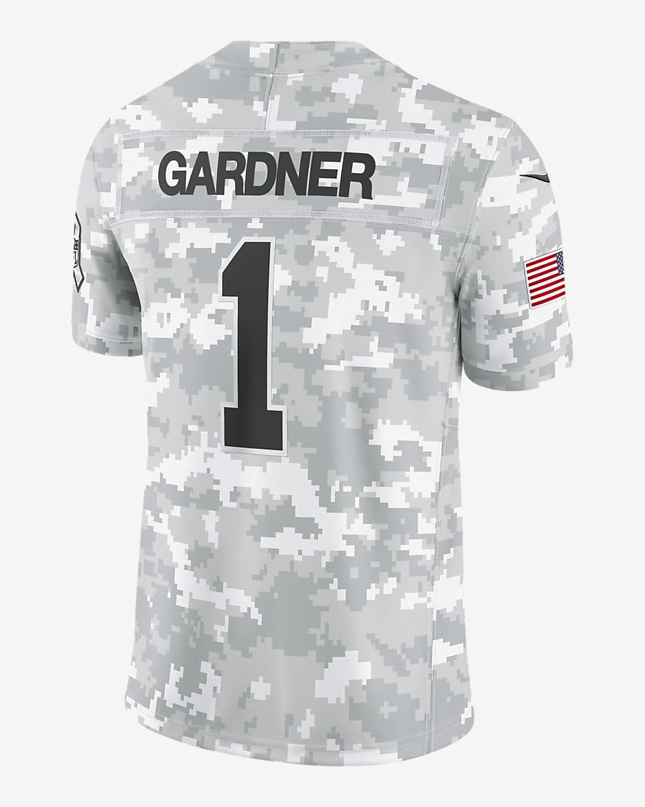 Sauce Gardner New York Jets Salute to Service Men's Nike DriFIT NFL