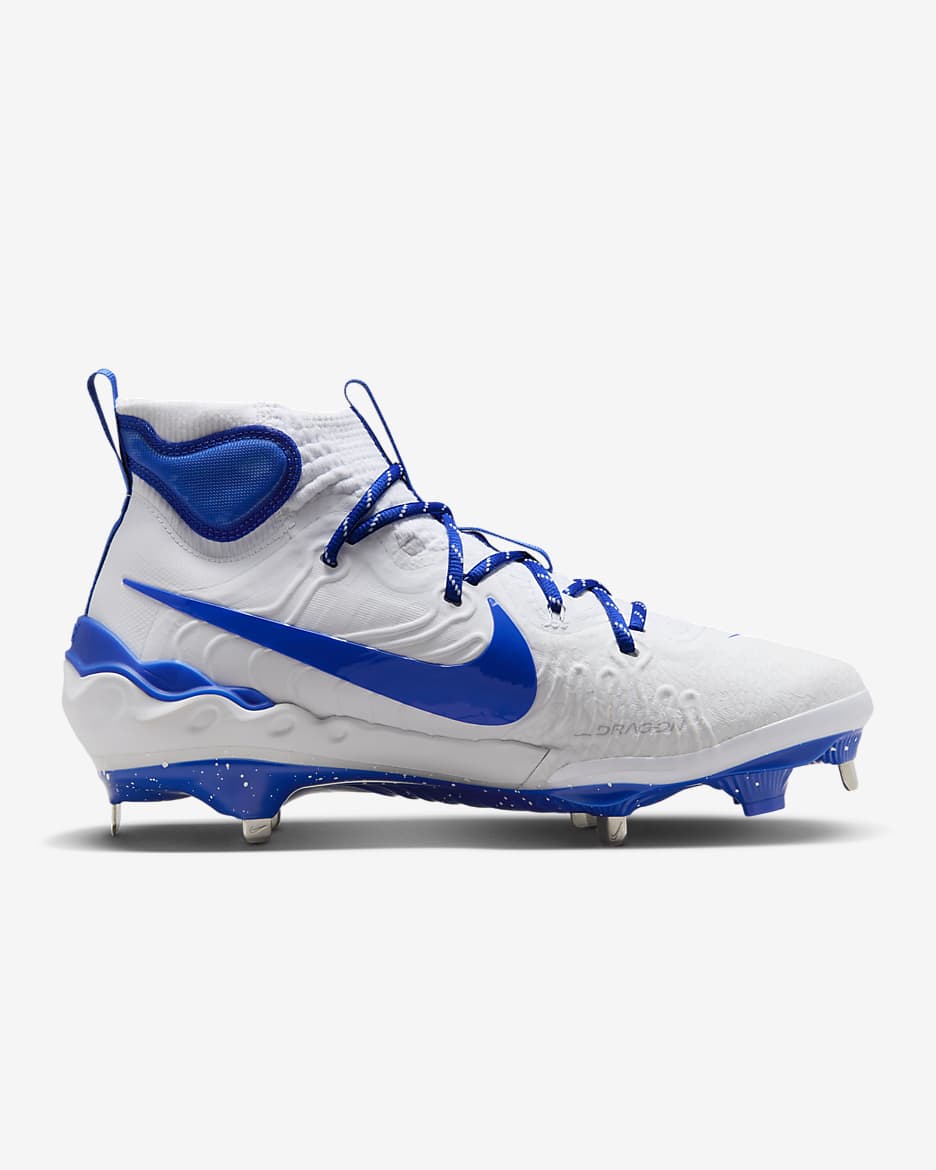 Nike Alpha Huarache NXT Men's Baseball Cleats - White/Pure Platinum/Hyper Royal