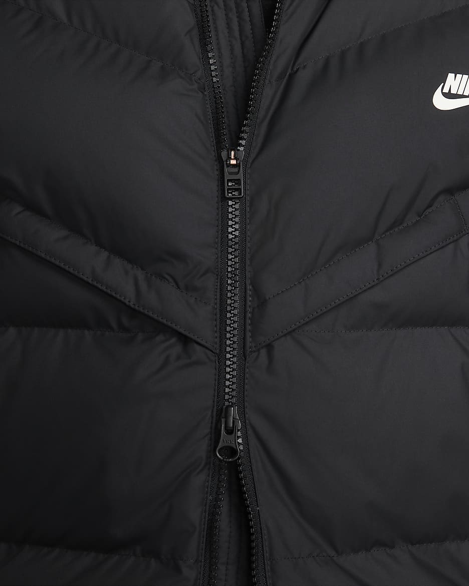 Pánská PRIMALOFT® zateplená vesta Nike Storm-FIT Windrunner - Černá/Černá/Sail