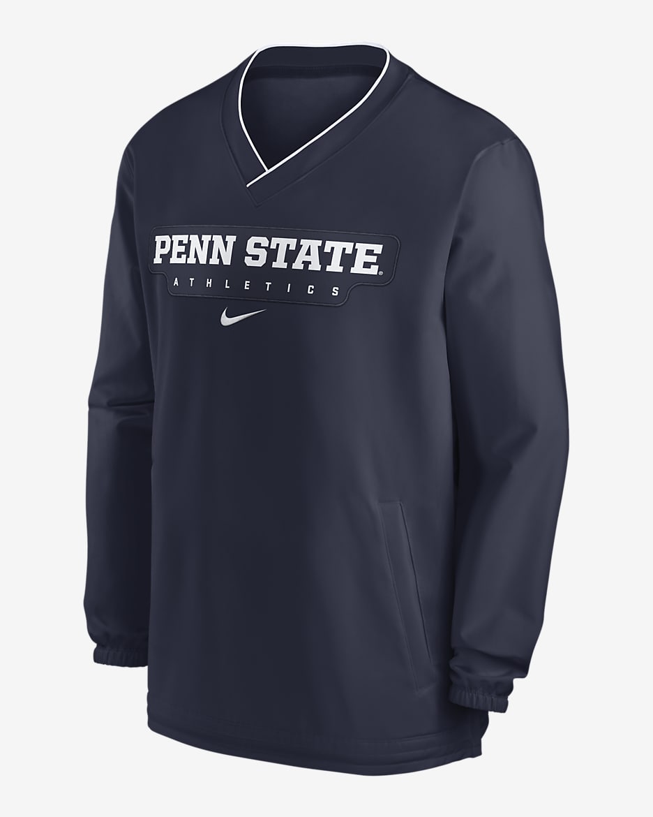 Penn State Nittany Lions Sideline Men's Nike College Long-Sleeve Windshirt - Navy