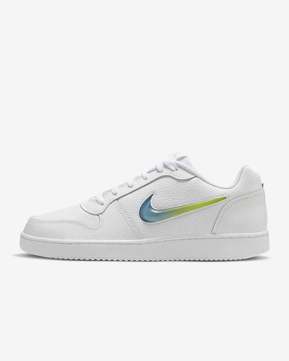 Nike Ebernon Low Premium Men's Shoes - White/Lime Blast/Game Royal