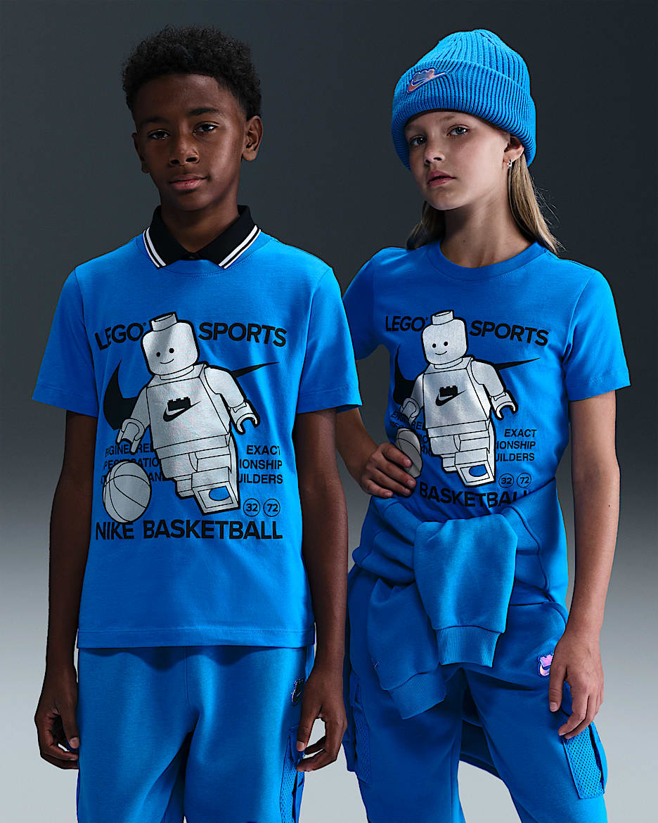 T-shirt Nike x LEGO® Collection pour ado - Cobalt Blaze