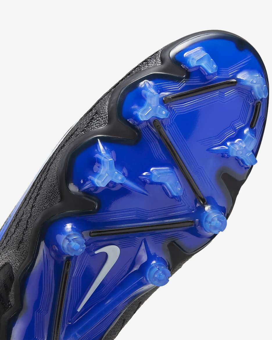 Nike Phantom GX Elite Firm-Ground Low-Top Soccer Cleat - Black/Hyper Royal/Chrome