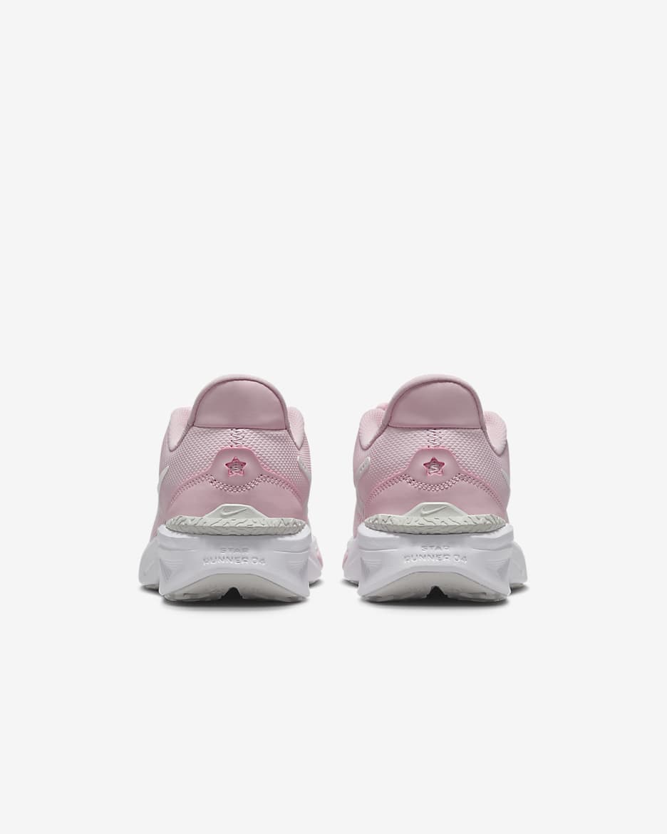 รองเท้าวิ่งโร้ดรันนิ่งเด็กโต Nike Star Runner 4 - Pink Foam/ขาว/Summit White