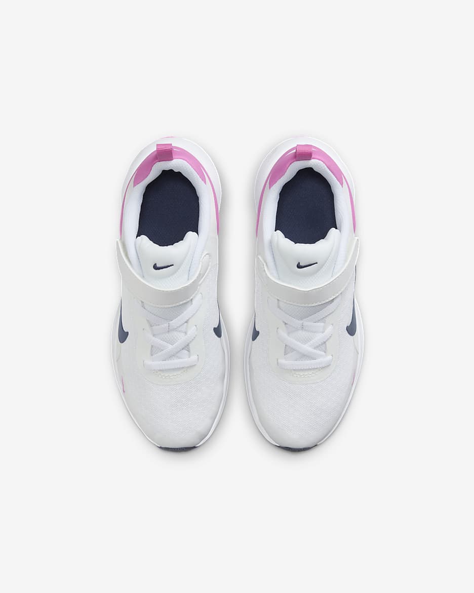 Nike Revolution 7 Younger Kids' Shoes - White/Playful Pink/Midnight Navy