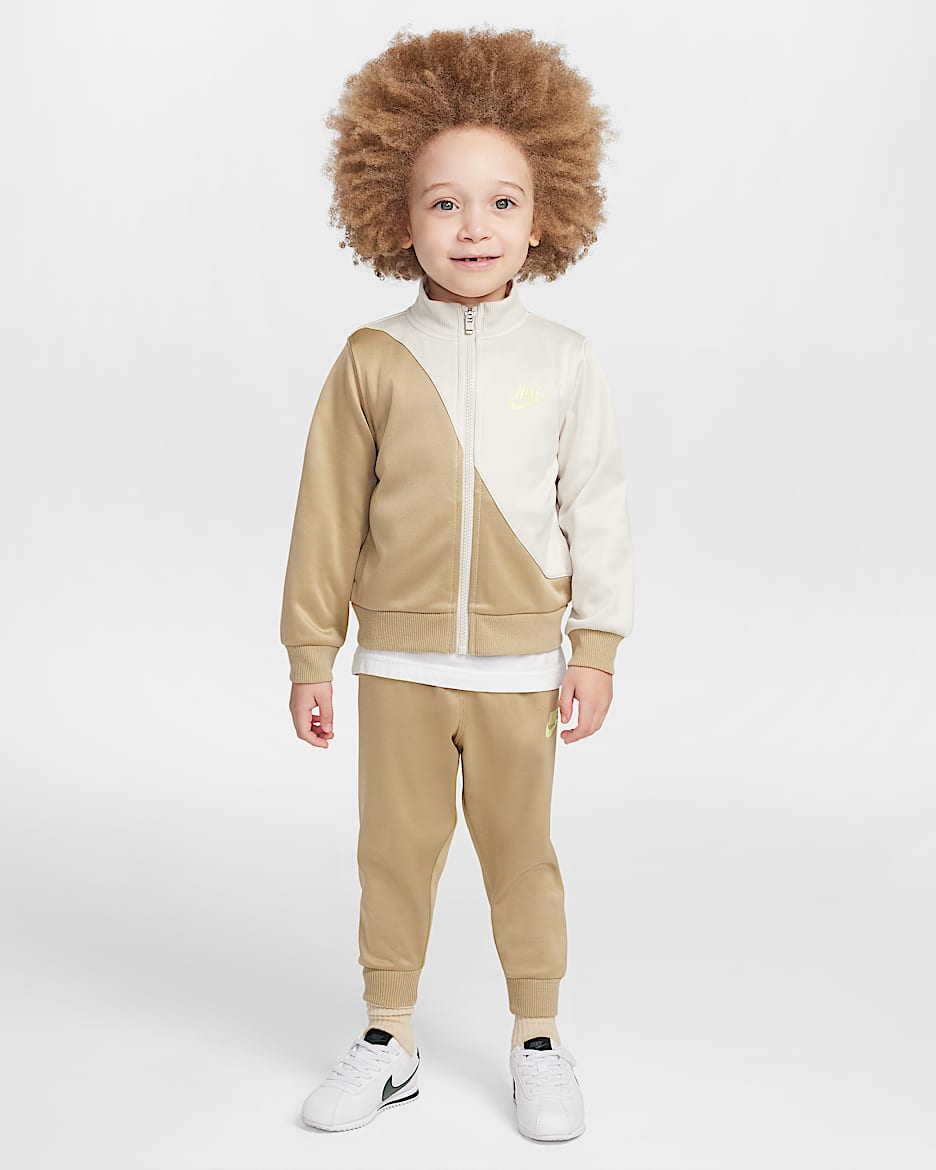 Conjunto de 2 piezas On the Move Propus infantil Nike Dri-FIT Sportswear - Beige paracaídas