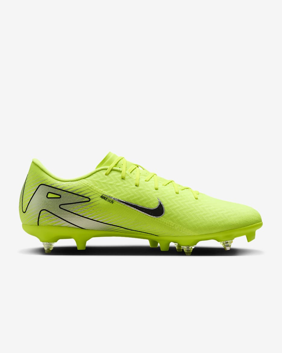 Chaussure de foot à crampons basse SG-Pro Nike Mercurial Vapor 16 Academy - Volt/Noir