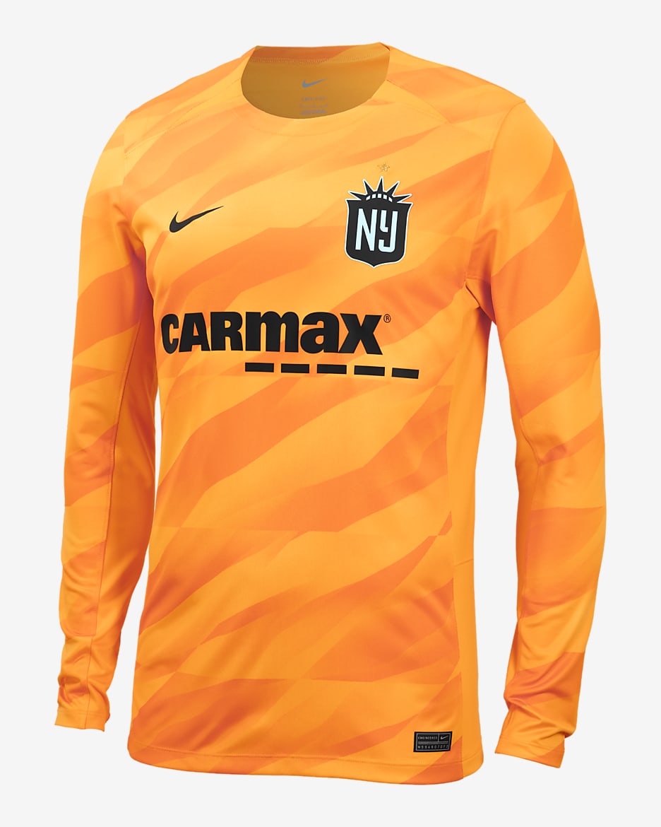 NJ/NY Gotham FC 2024 Goalkeeper Nike NWSL Long-Sleeve Replica Jersey - Taxi/Vivid Orange