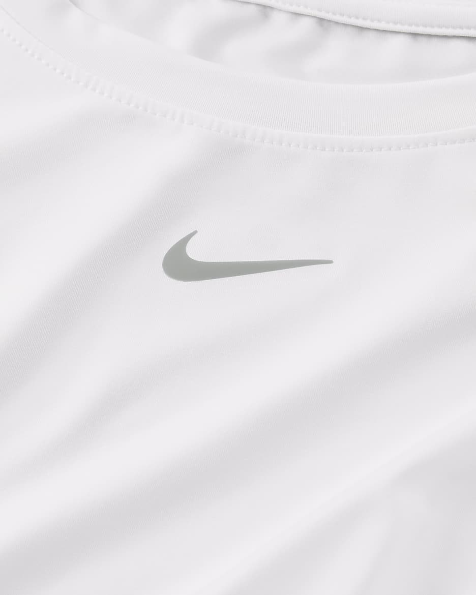 เสื้อแขนยาวผู้หญิง Dri-FIT Nike One Classic - ขาว/ดำ