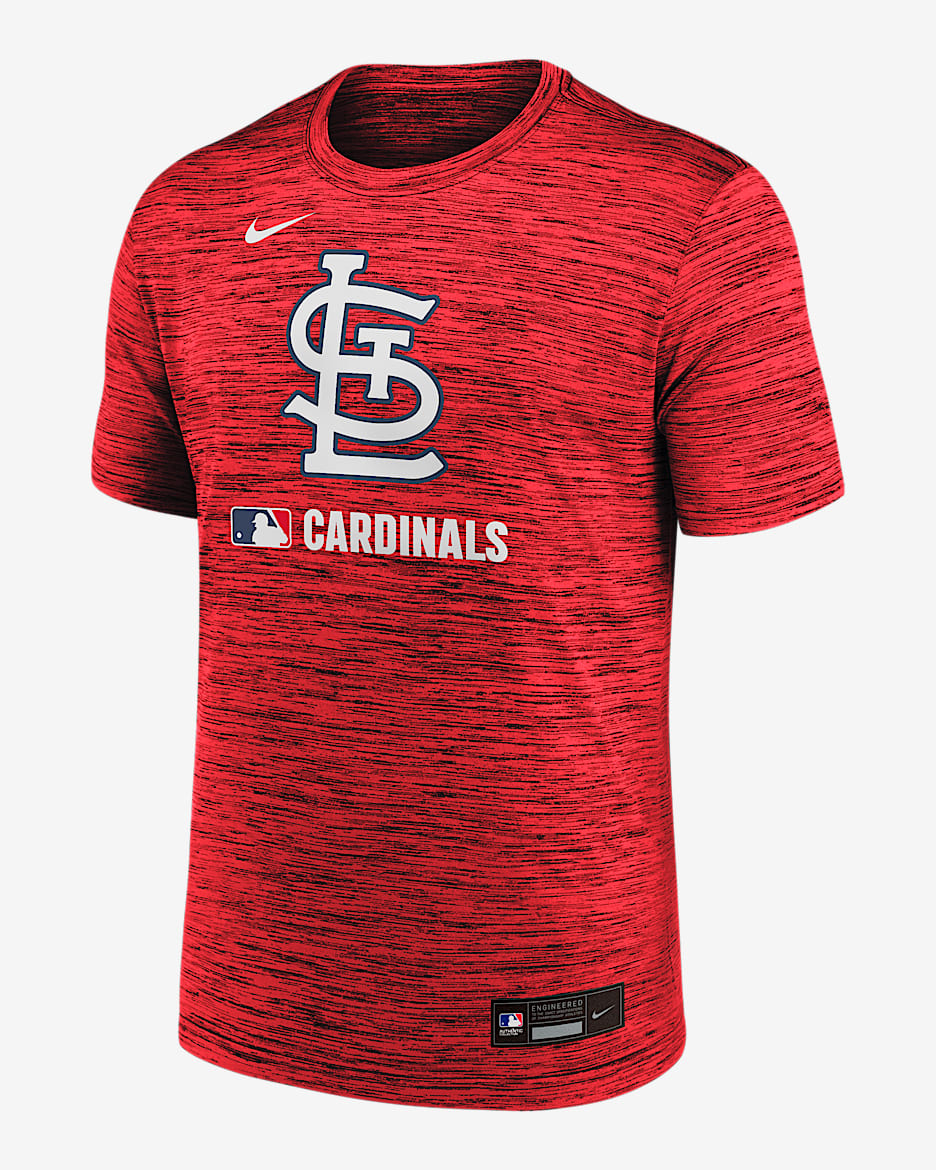 Playera Nike Dri-FIT de la MLB para hombre St. Louis Cardinals Authentic Collection Velocity - Rojo