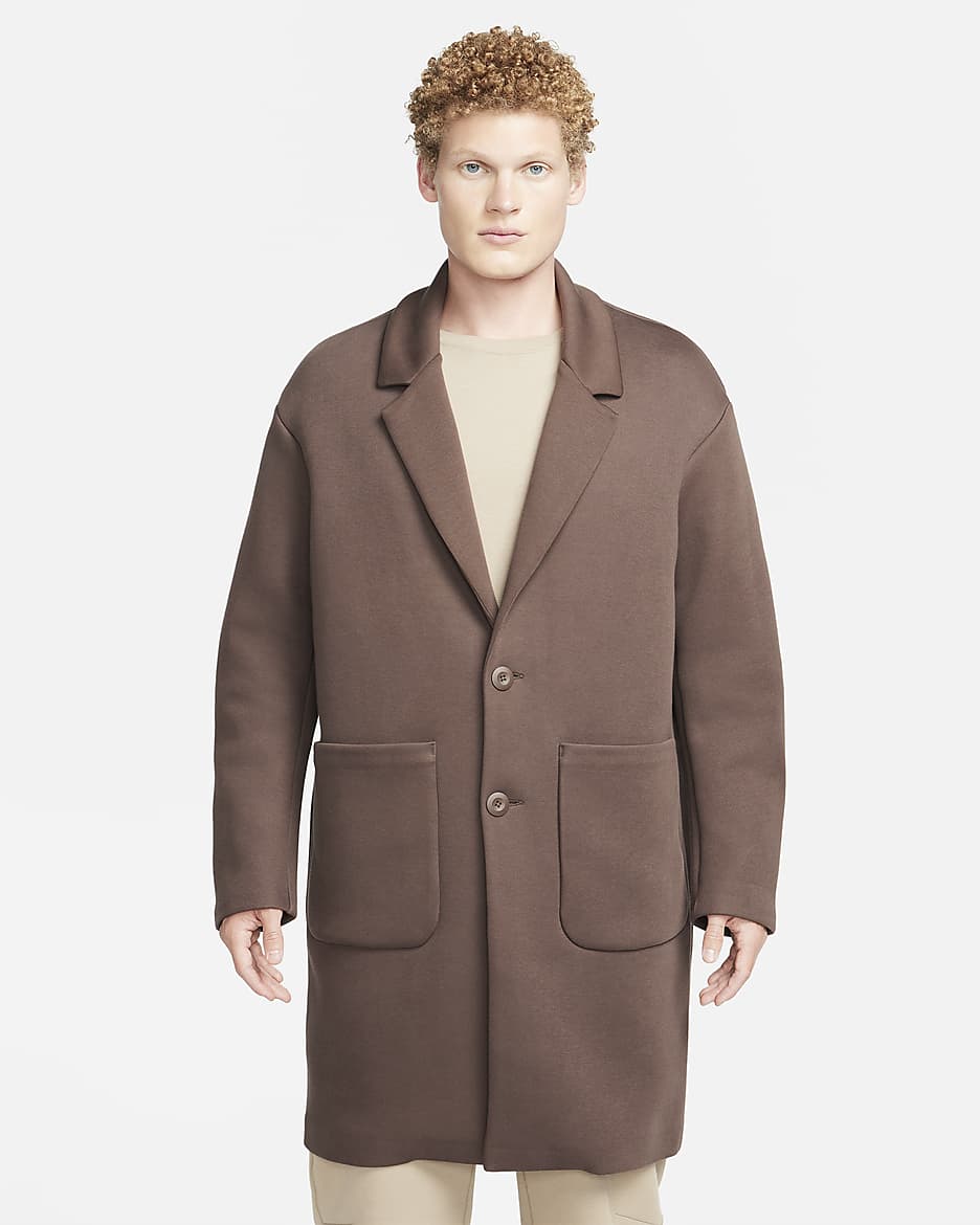 Nike Sportswear Tech Fleece Re-Imagined Men's Loose Fit Trench Coat - Baroque Brown